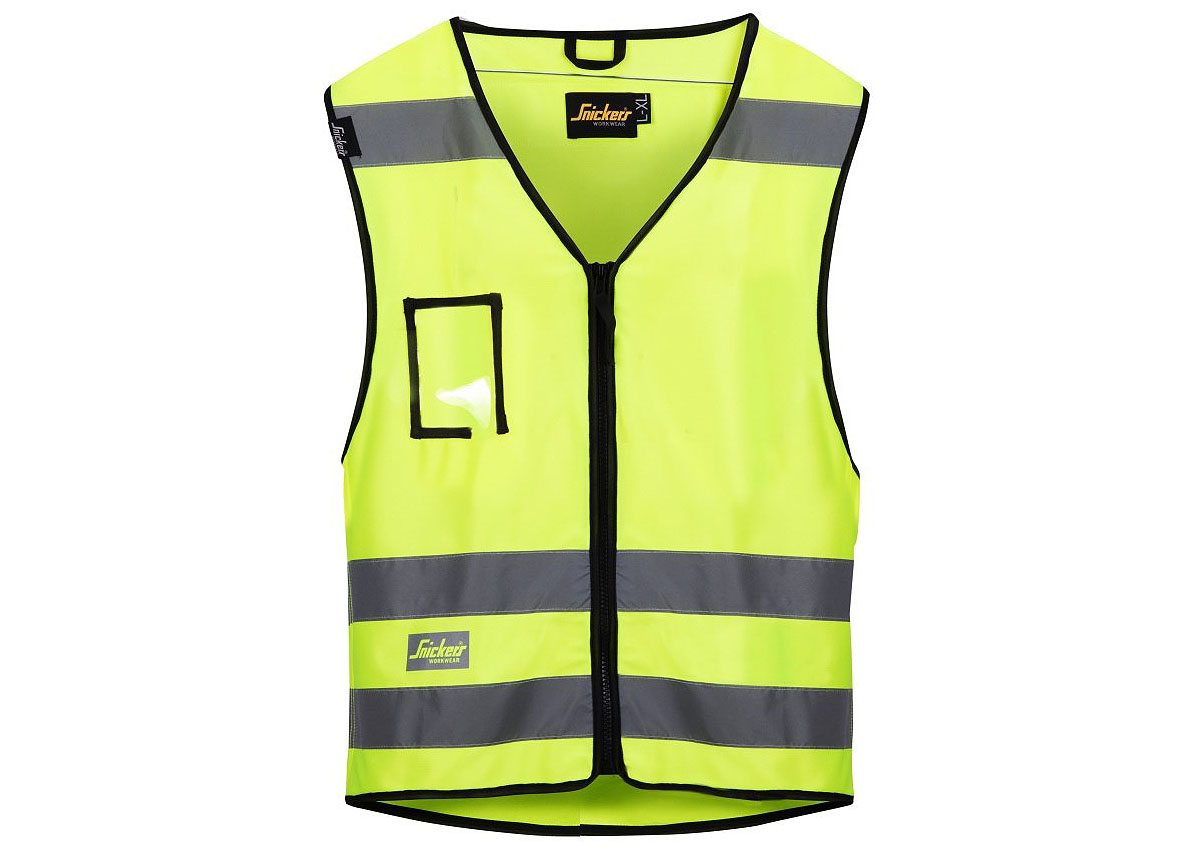 SNICKERS GILLET HAUTE VISIBILITE JAUNE - T: L/XL