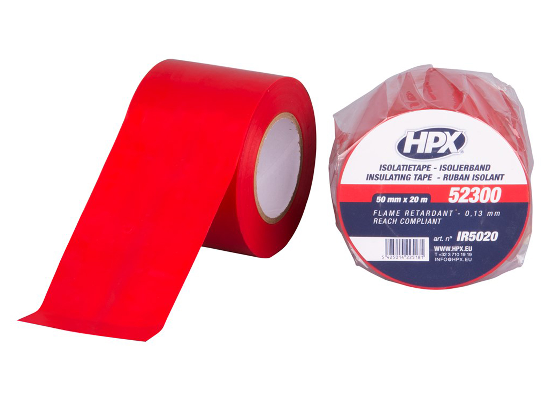 HPX RUBAN ISOLANT ROUGE 50MM X 20M