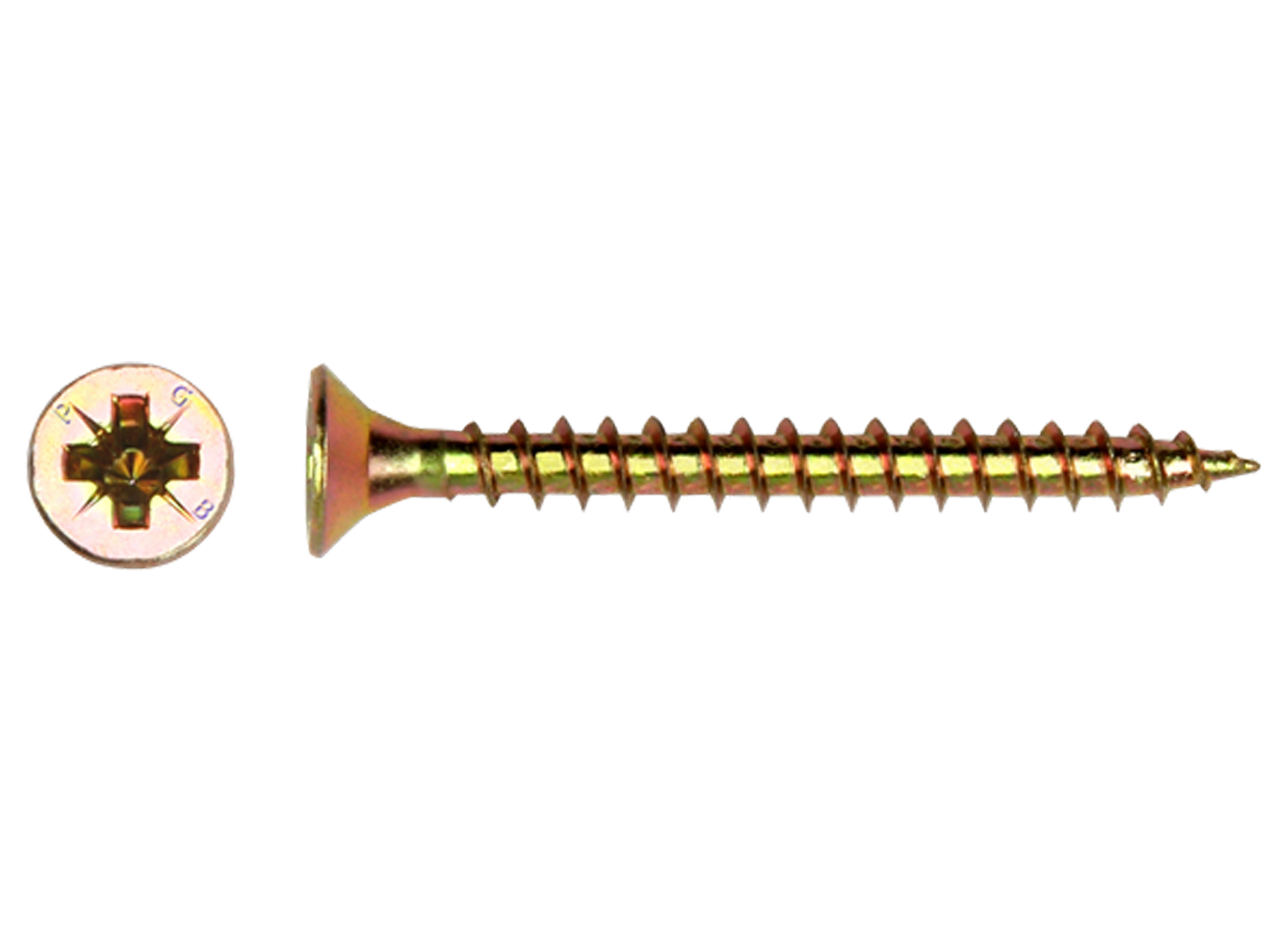 SPAANDERPLAATSCHROEF VK-Z VOLDRAAD Ø3,50X30MM GEEL VERZINKT 200 STK