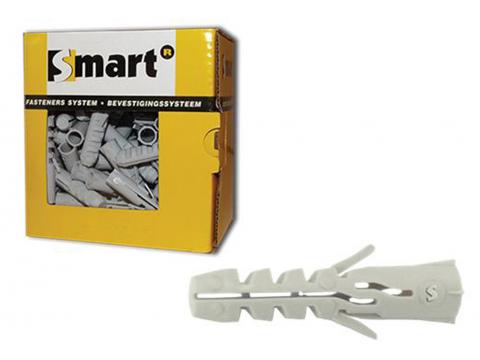NYLON SPREIDPLUG GEEN BOORD SMART Ø6,00X30MM - 100 STK