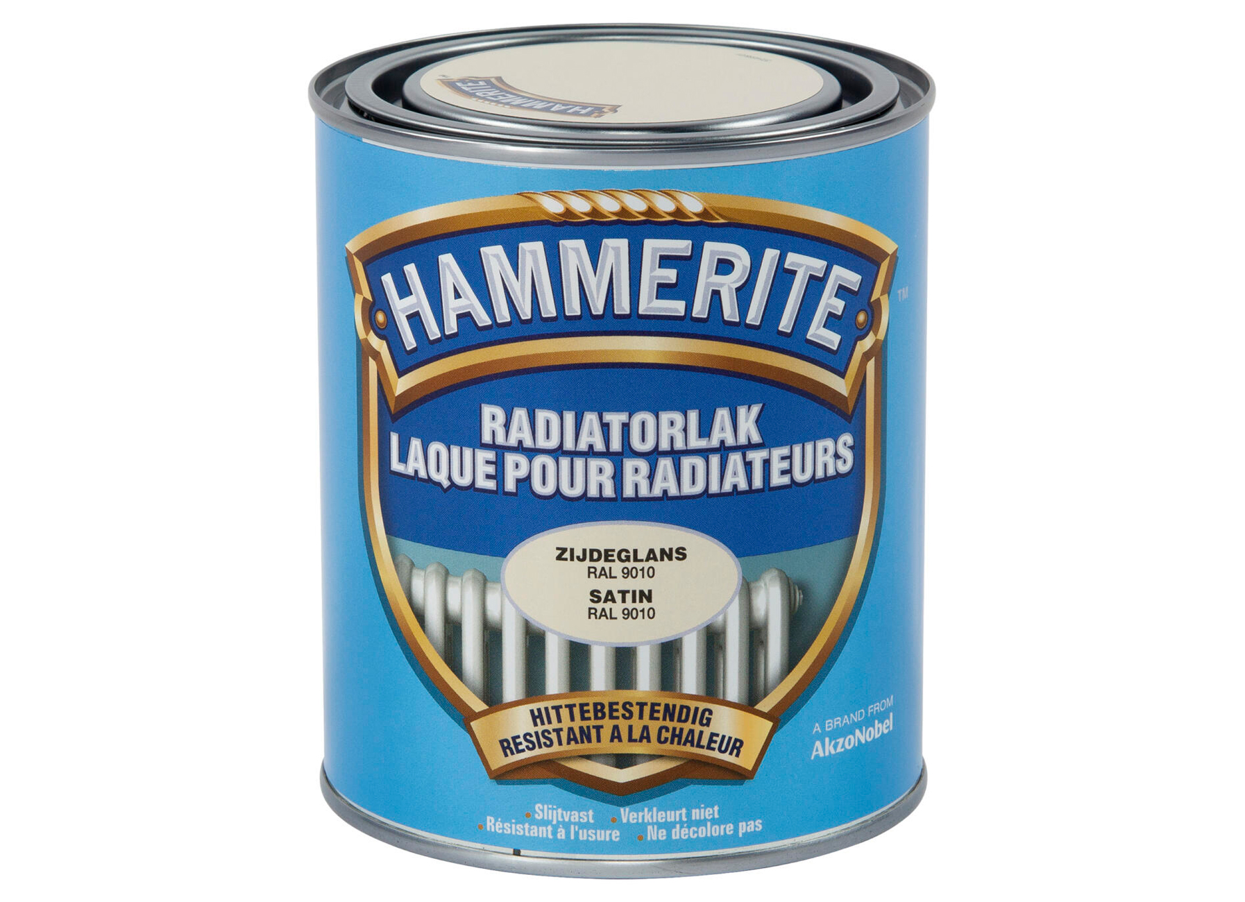 HAMMERITE RADIATORLAK RAL9010 ZUIVER WIT 750ML