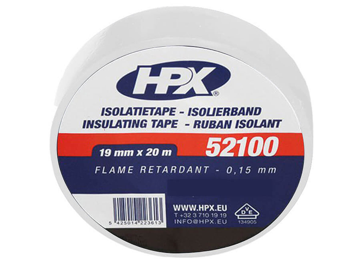 HPX ISOLATIETAPE WIT 19MM X 20M