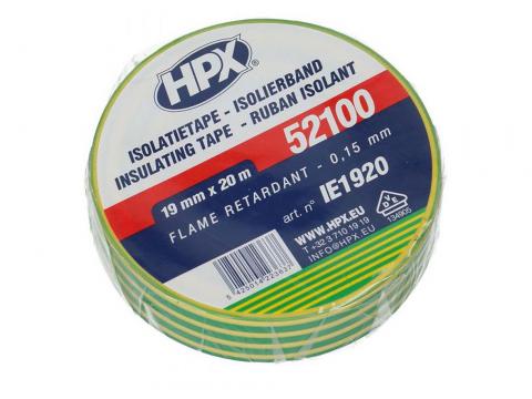 HPX ISOTAPE GROEN/GEEL 19MM X 20M