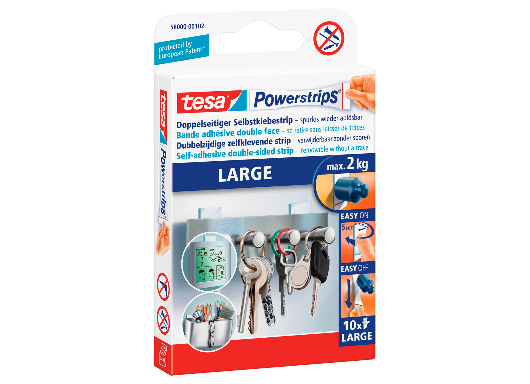 TESA POWERSTRIPS LARGE