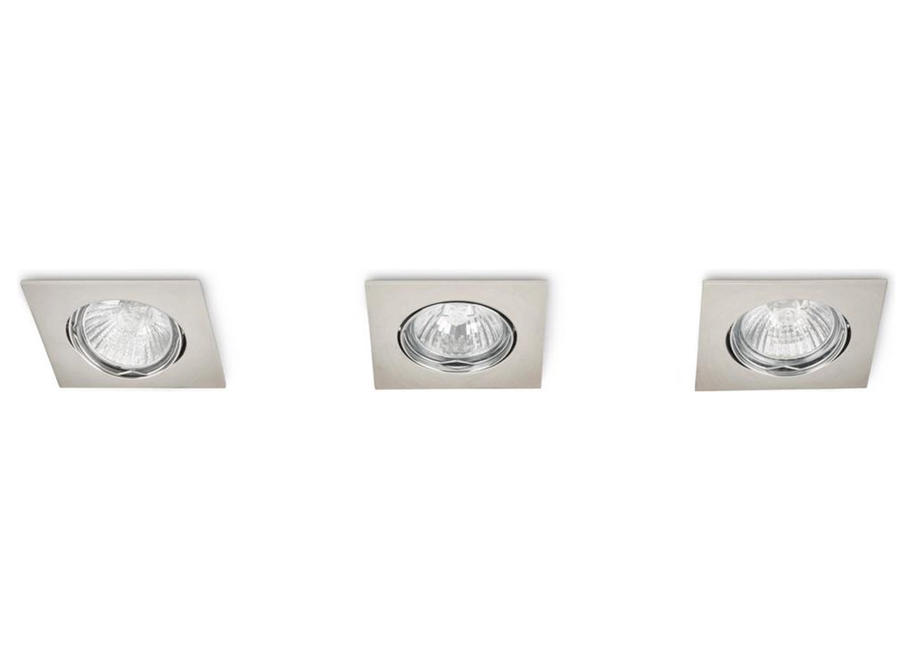 INBOUWSPOT KANTELBAAR GU10 3X42W STAAL