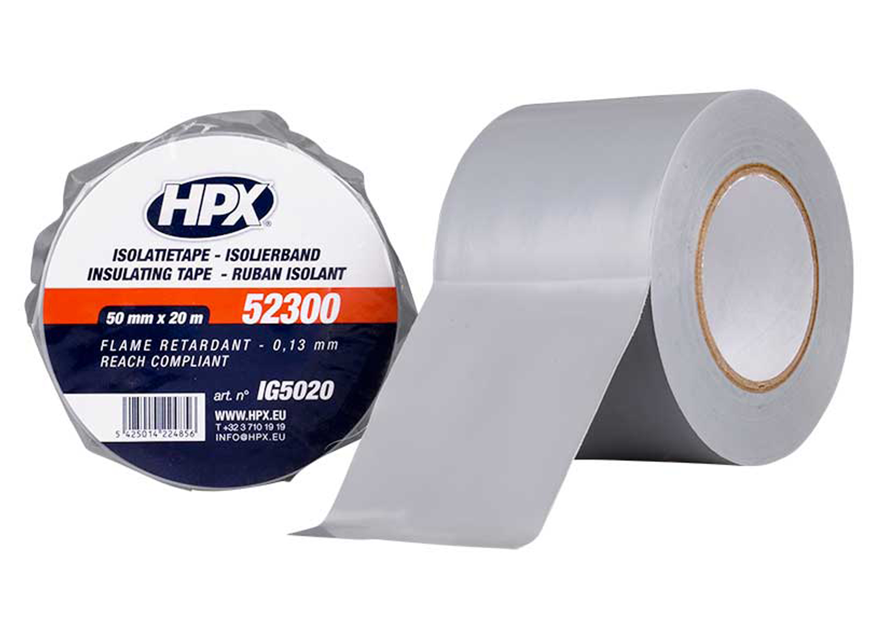 HPX RUBAN ISOLANT GRIS 50MM X 20M