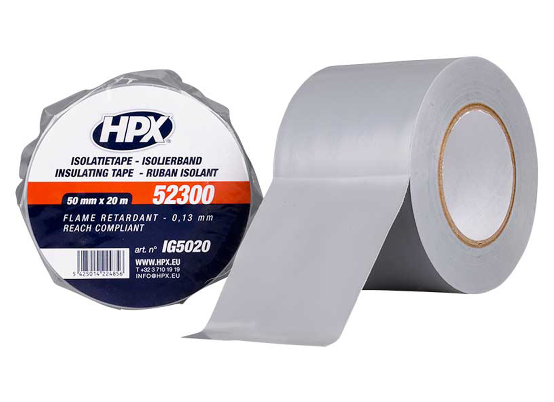 HPX ISOLATIETAPE GRIJS 50MM X 20M