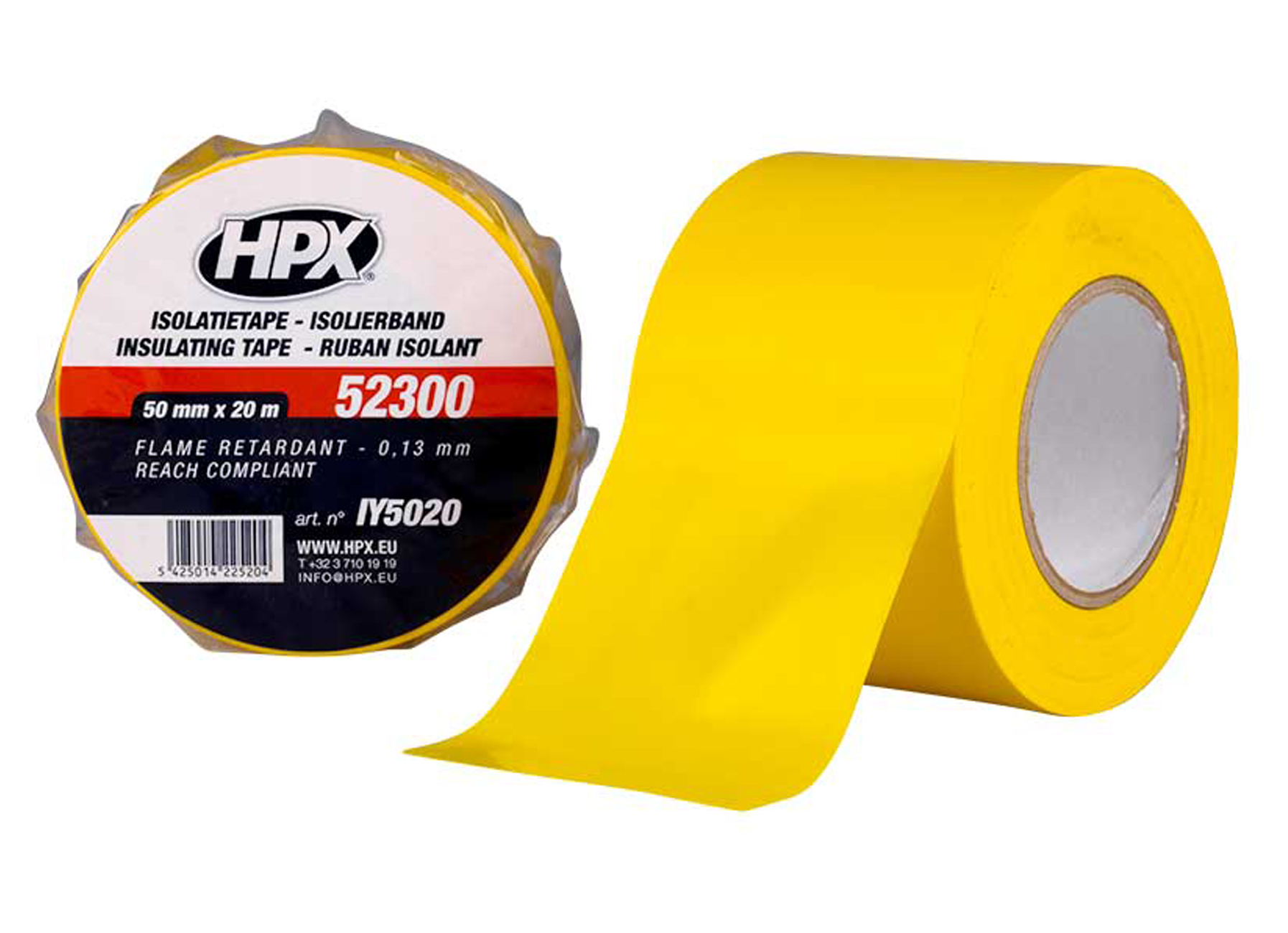 HPX ISOLATIETAPE GEEL 50MM X 20M