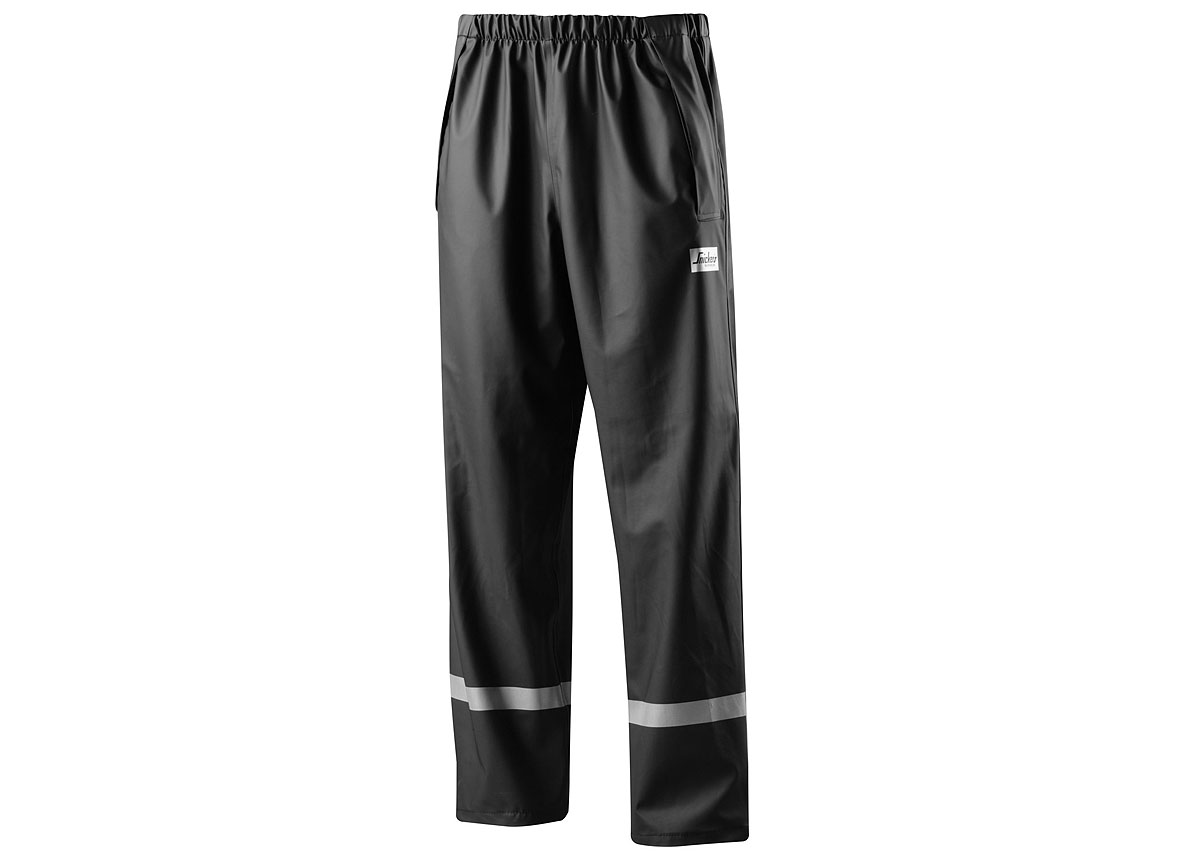 PANTALON DE PLUIE PU NOIR - T: XL