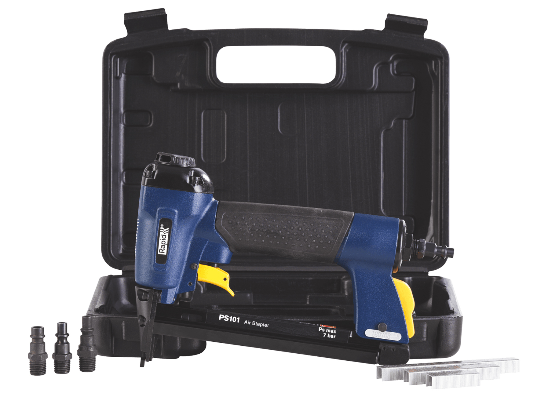 RAPID AIRTAC PS101 PNEUMATISCHE TACKER IN KOFFER + ACCESSOIRES