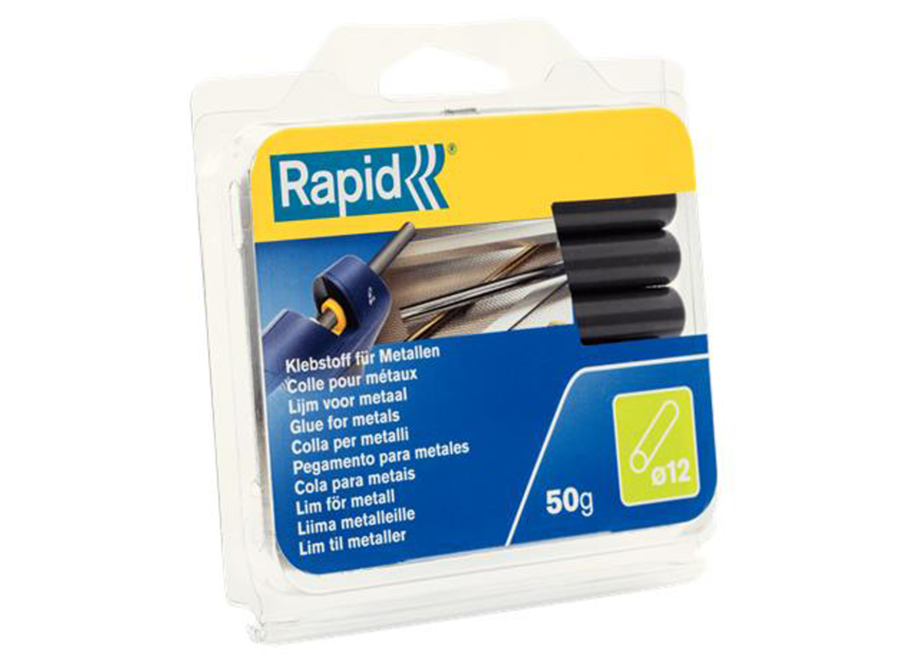 RAPID BATONS DE COLLE POUR METAL 50G Ø12X94MM