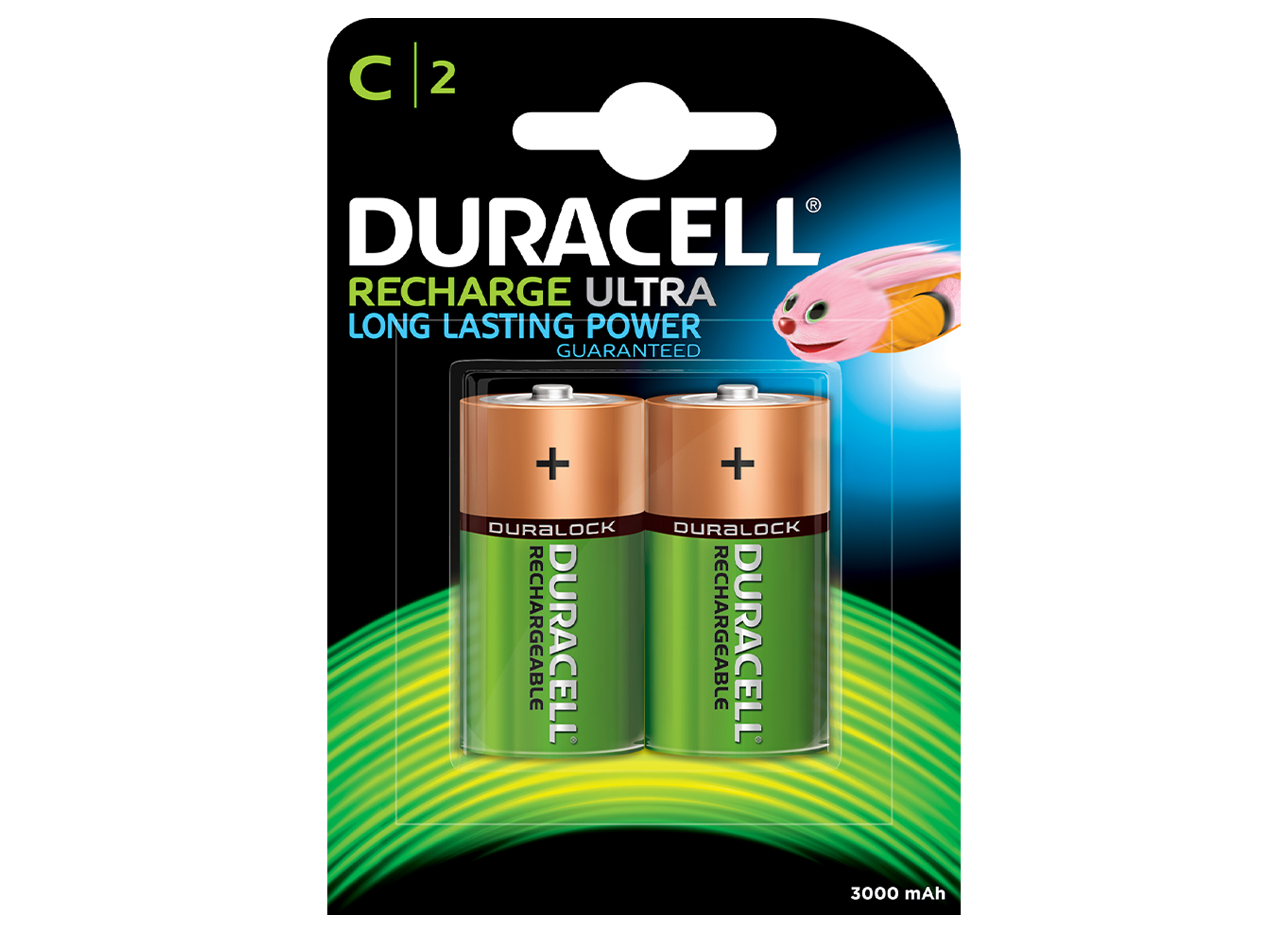 DURACELL RECHARGEABLE C HR14V 2-PACK 2200MAH