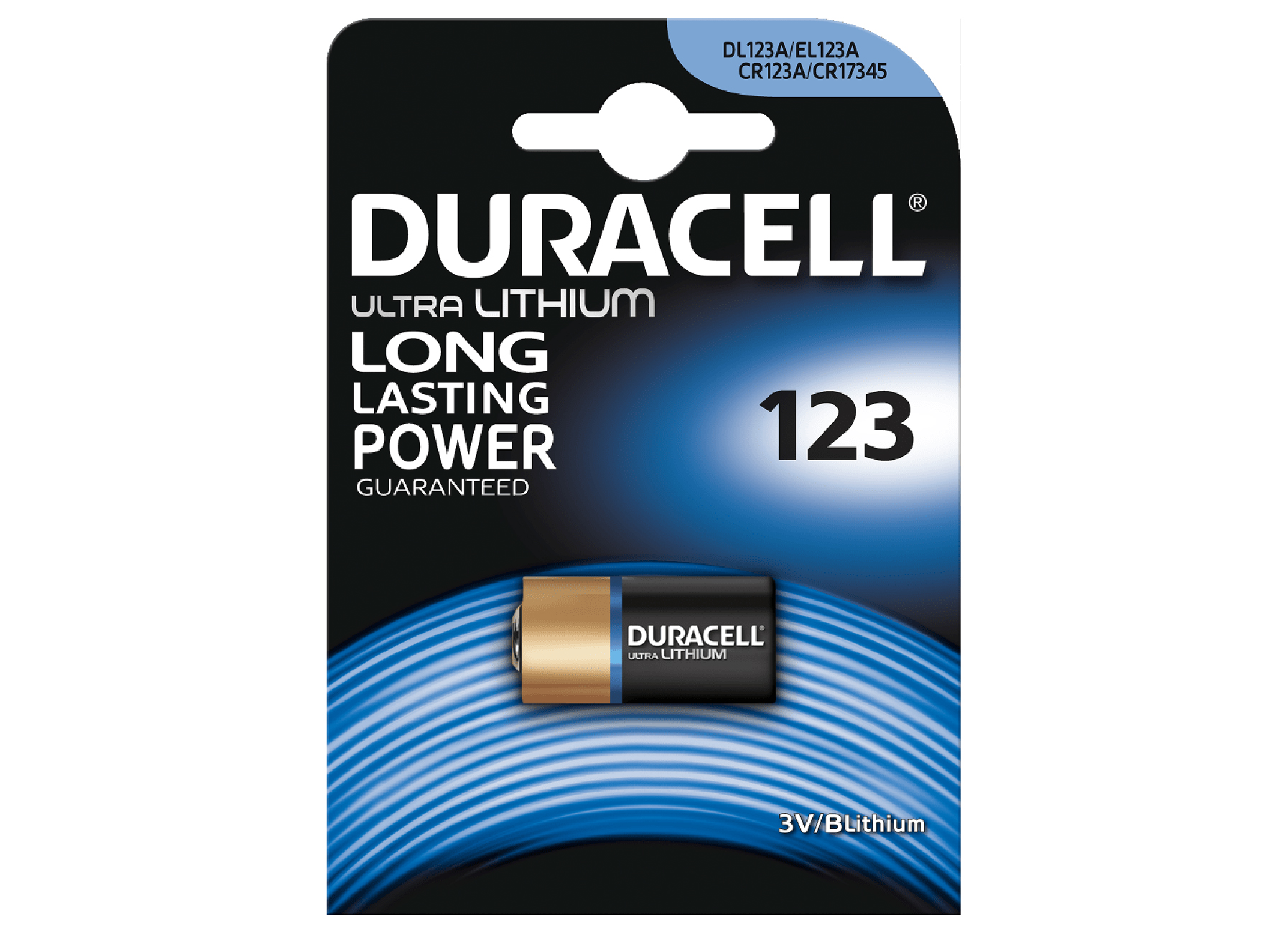 DURACELL ULTRA LITHIUM 123 - 1-PACK - 3V