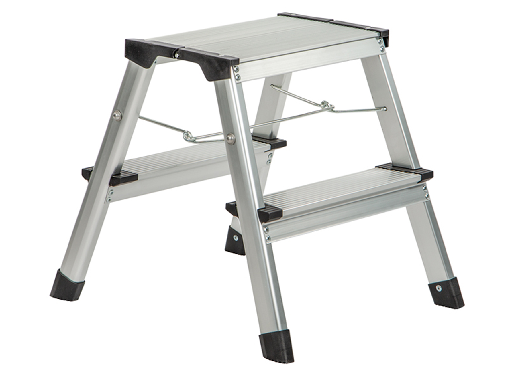 STEPPY ESCABEAU DE MENAGE ALU 2X2 MARCHES