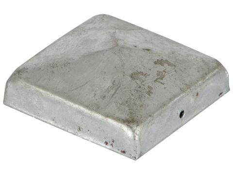 CAPUCHON POUR POTEAU MODELE PLAT GALVANISE 90X90MM