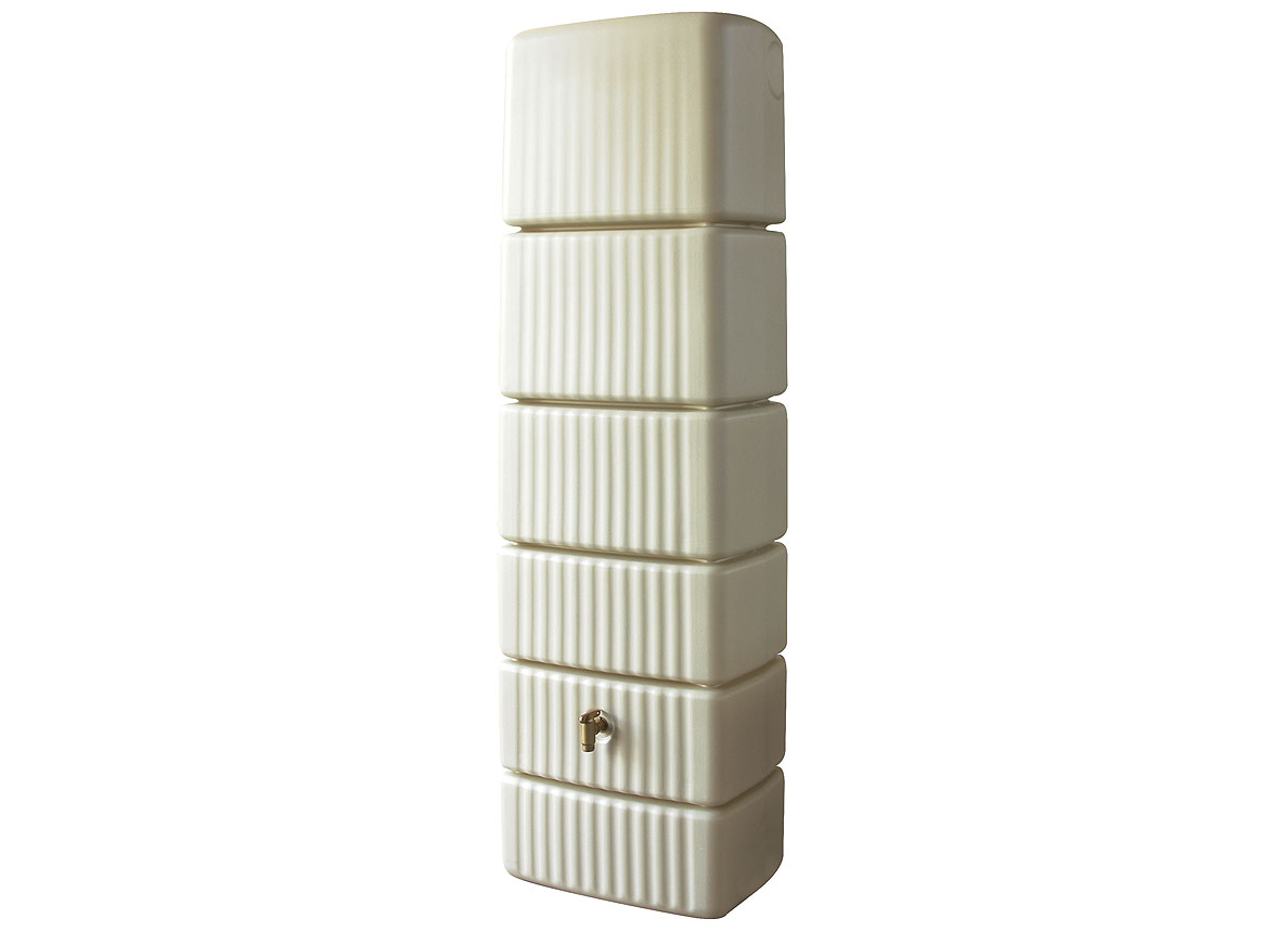 Regenton Muurmodel Slim 300l Zand + Kraan