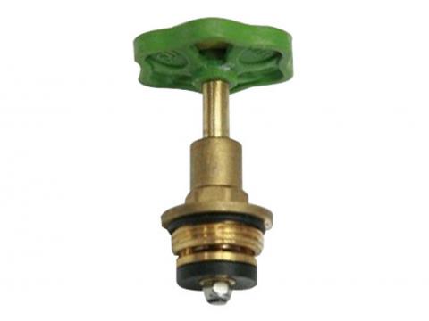 BOVENSTUK STOPKRAAN MET WIEL MESSING 1/2''