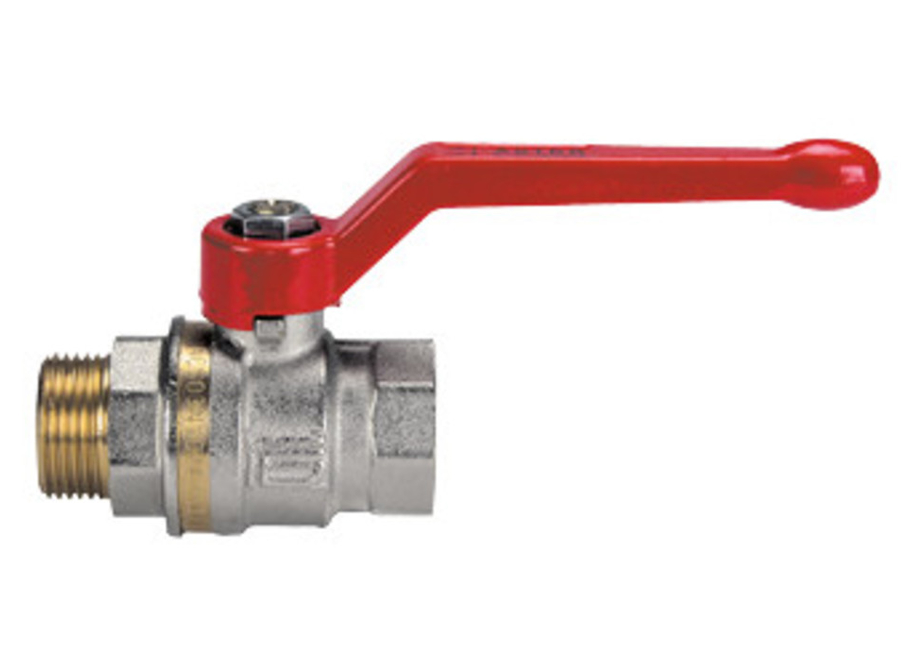 ROBINET A BILLE AVEC PASSAGE INTEGRAL SANS PURGEUR 1/2'' M X 1/2'' F