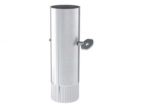 CONDUIT DE FUMEE GALVA L=0.50M Ø131MM AVEC CLE