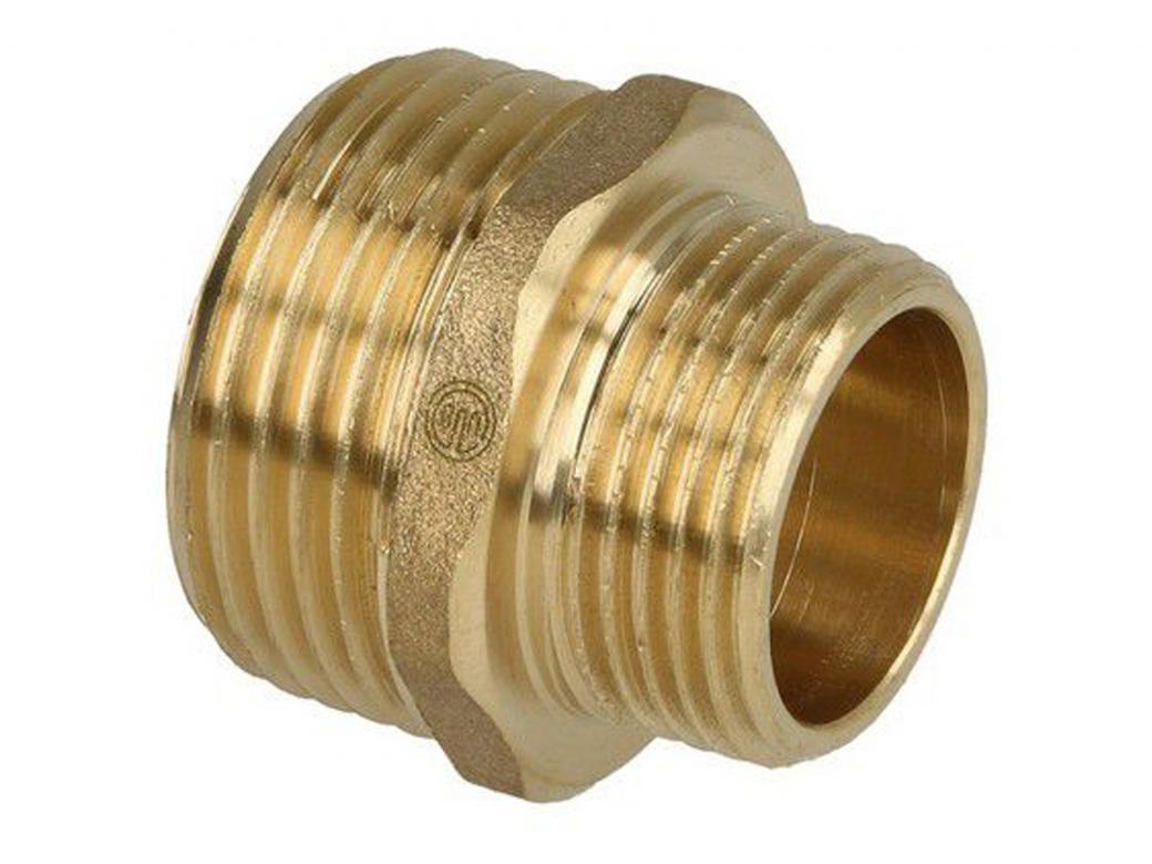 MAMELON DOUBLE LAITON 3/8'' M X 1/4'' M