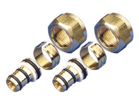 PEX-ALU AANSLUITKOPPELING M22 X ALU Ø16/2MM 2ST