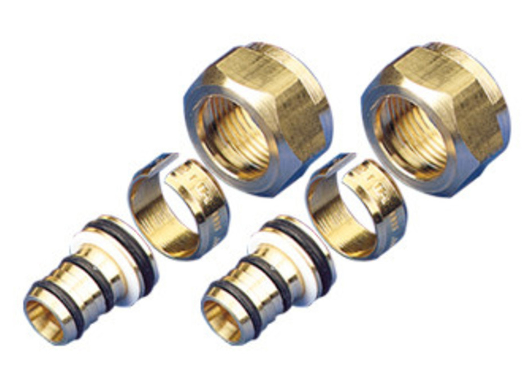 PEX-ALU AANSLUITKOPPELING 3/4''F X ALU Ø16/2MM