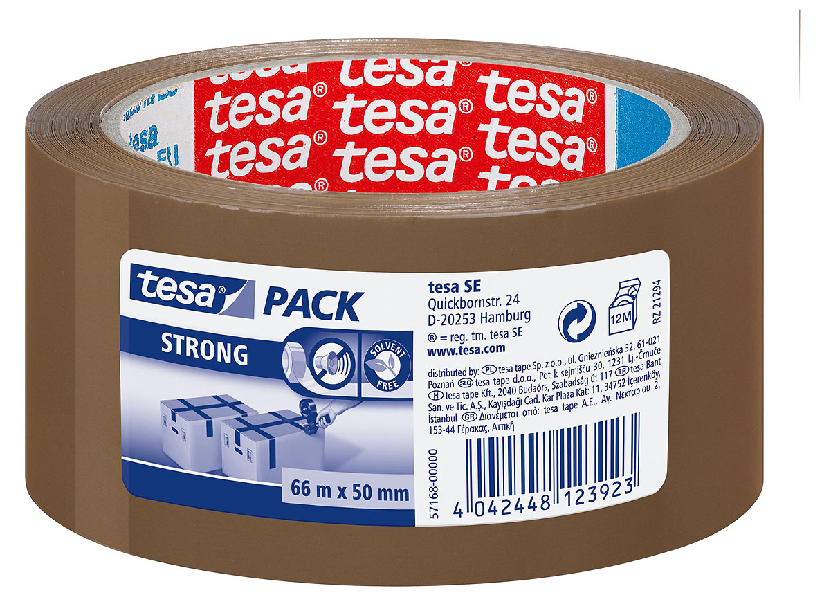 TESAPACK STRONG PP MARRON 66MX50MM