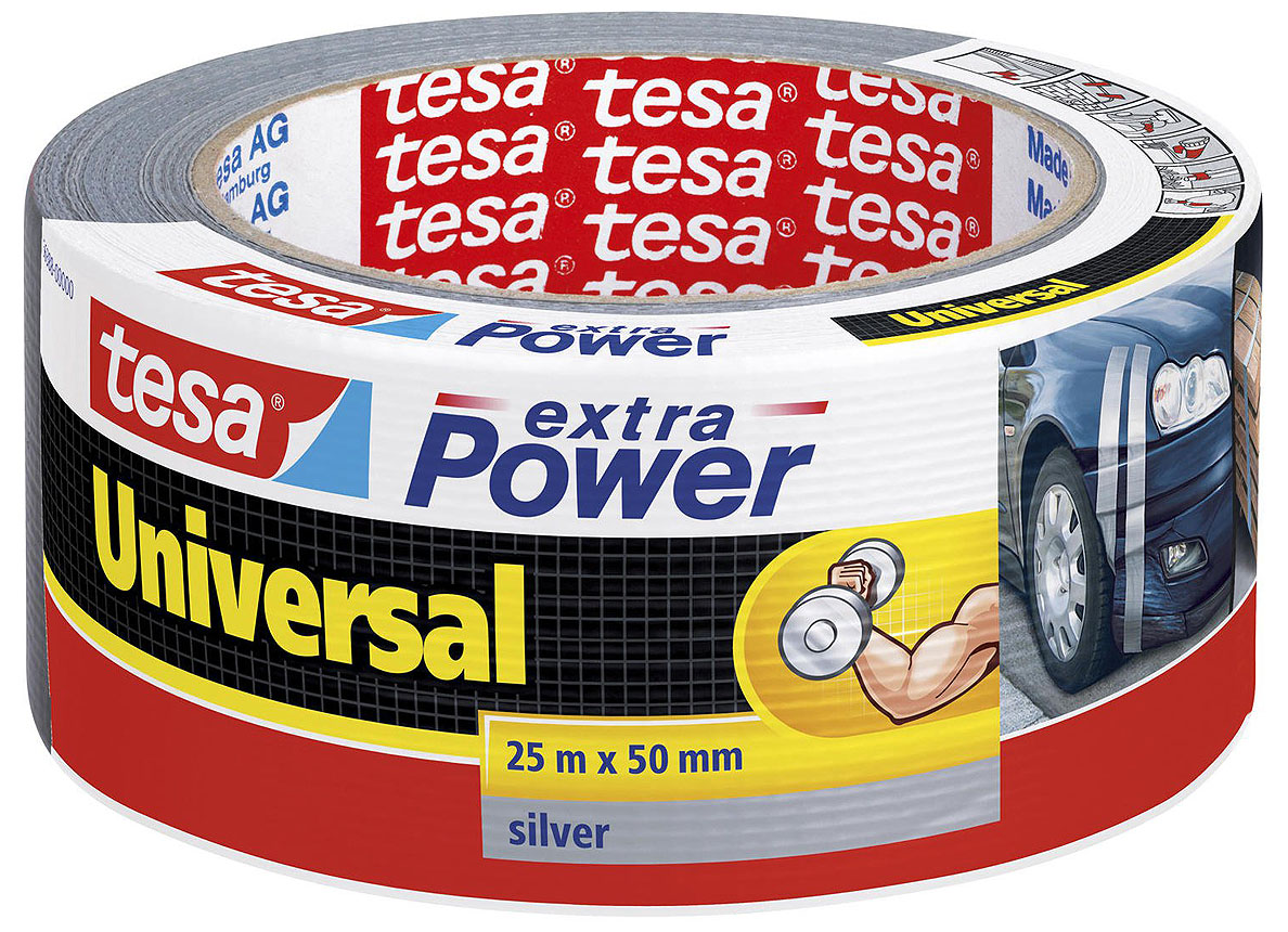 TESA EXTRA POWER UNIVERSAL GRIJS 25MX50MM