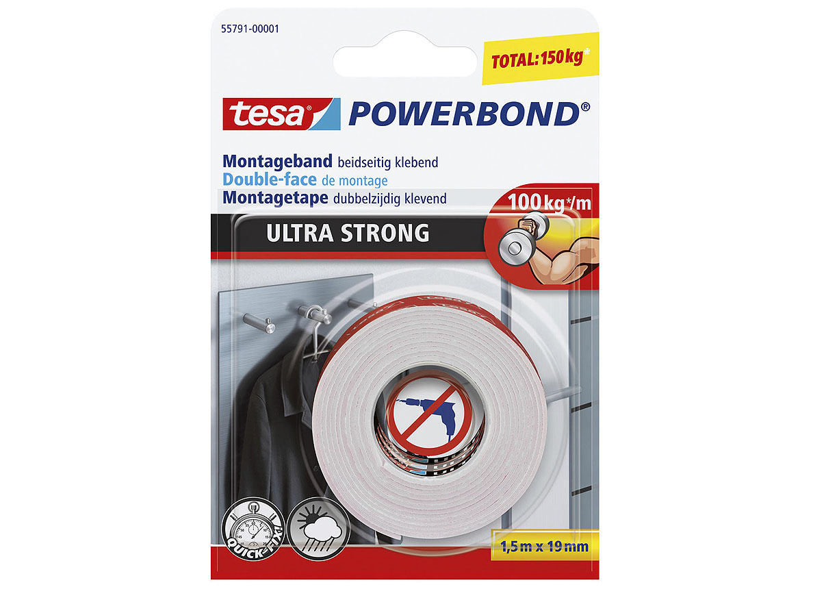 TESA POWERBOND ULTRA STRONG 1,5M X 19MM