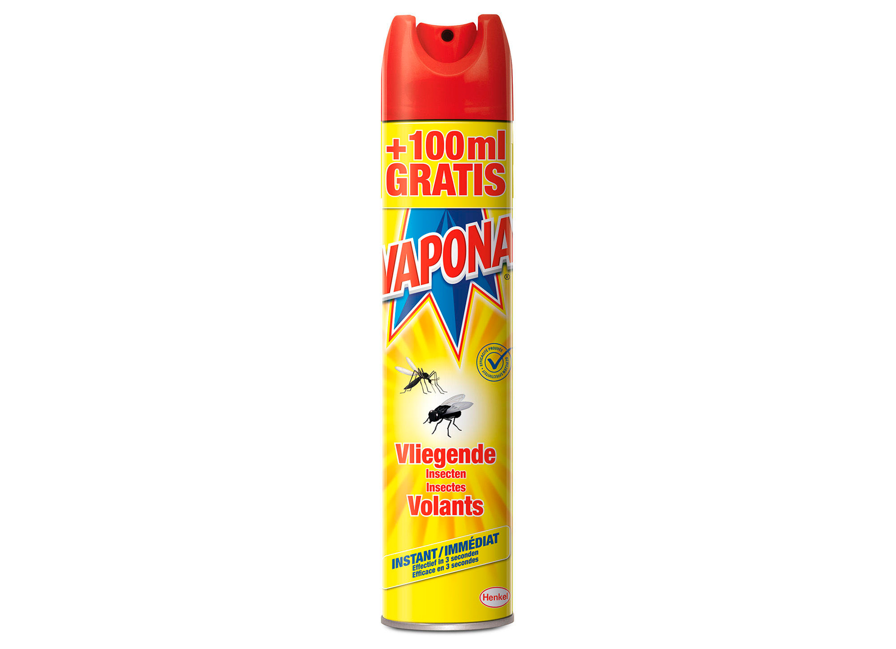 VAPONA SPRAY TEGEN VLIEGENDE INSECTEN 500+100ML