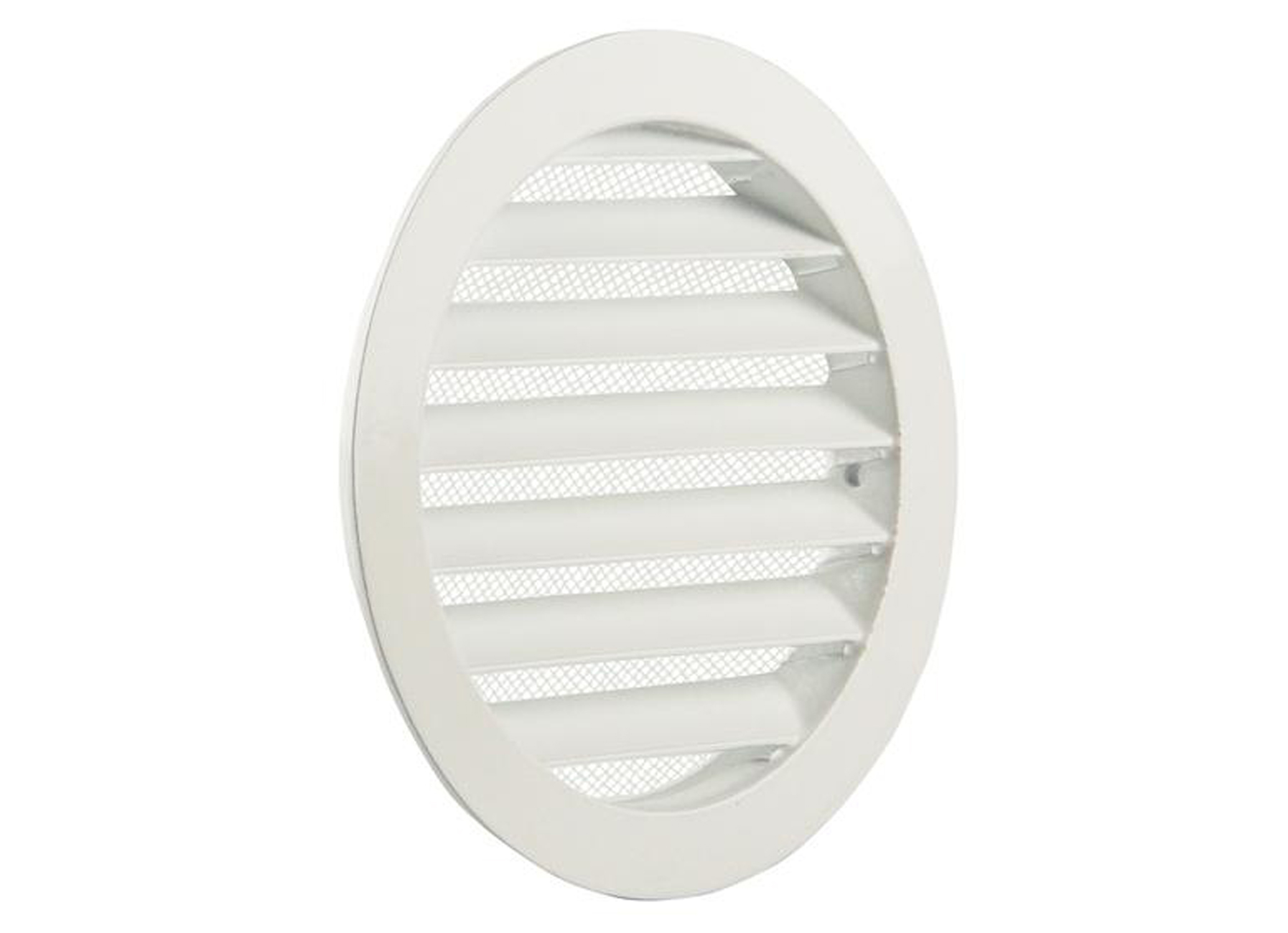 RENSON ROND SCHOEPENROOSTER INBOUW 434/R ALU WIT Ø125MM