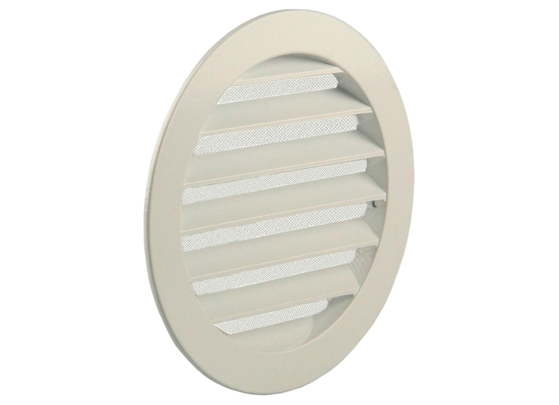 RENSON GRILLE ESTAMPEE RONDE A ENCASTRER 434/R ALU BLANC Ø150MM