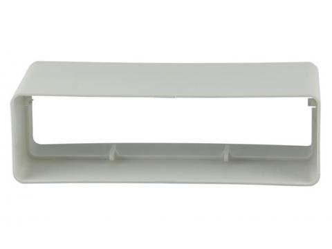 RENSON RACCORD MANCHON PLAT PVC BLANC 204X60MM