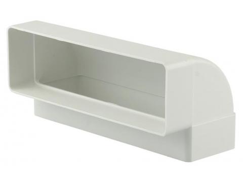 RENSON RACCORD VERTICAL 90° PVC BLANC 204X60MM