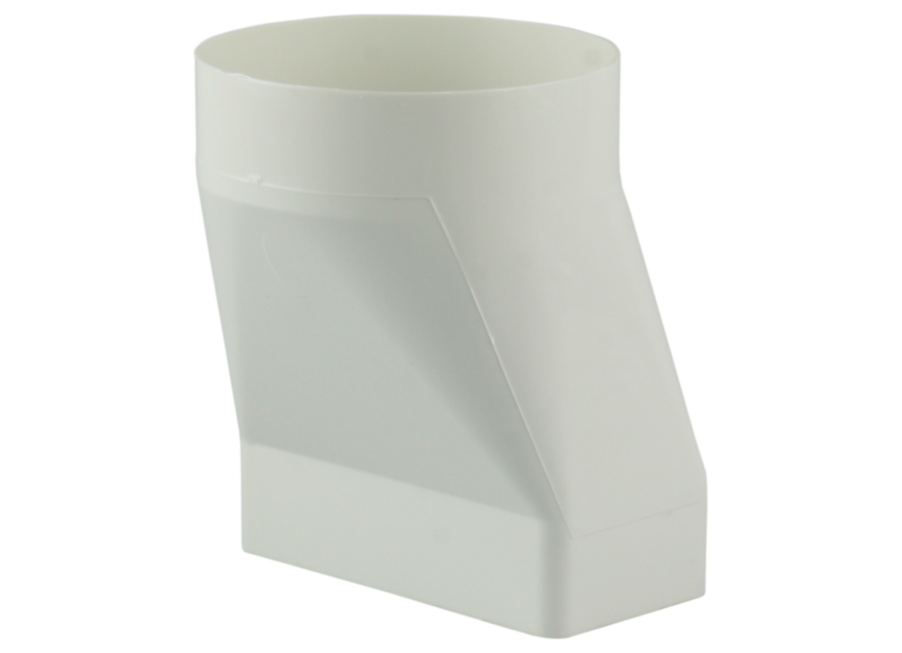 RENSON MANCHON RACCORD ROND/RECTANGLE BLANC 204X60MM - Ø125MM