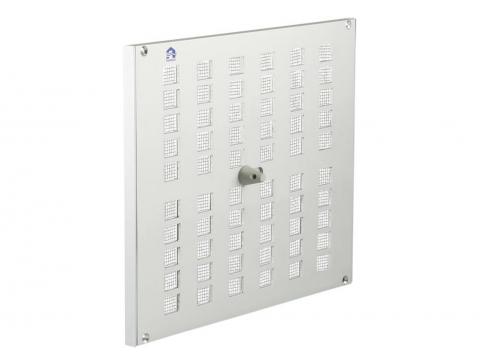 RENSON GRILLE INTERIEURE REGLABLE EN APPLIQUE 4032 ALU BLANC 175X150MM