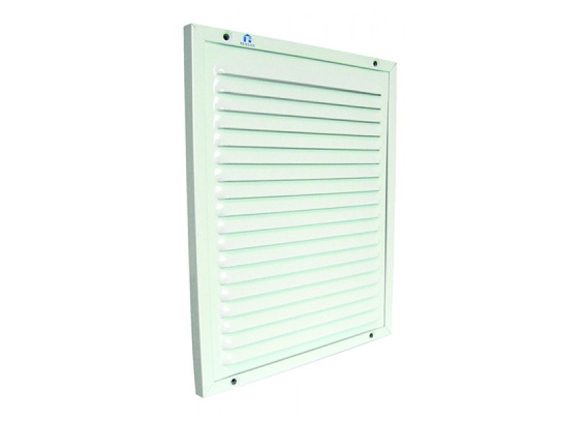 RENSON GRILLE ESTAMPEE ALU BLANC 150X150MM