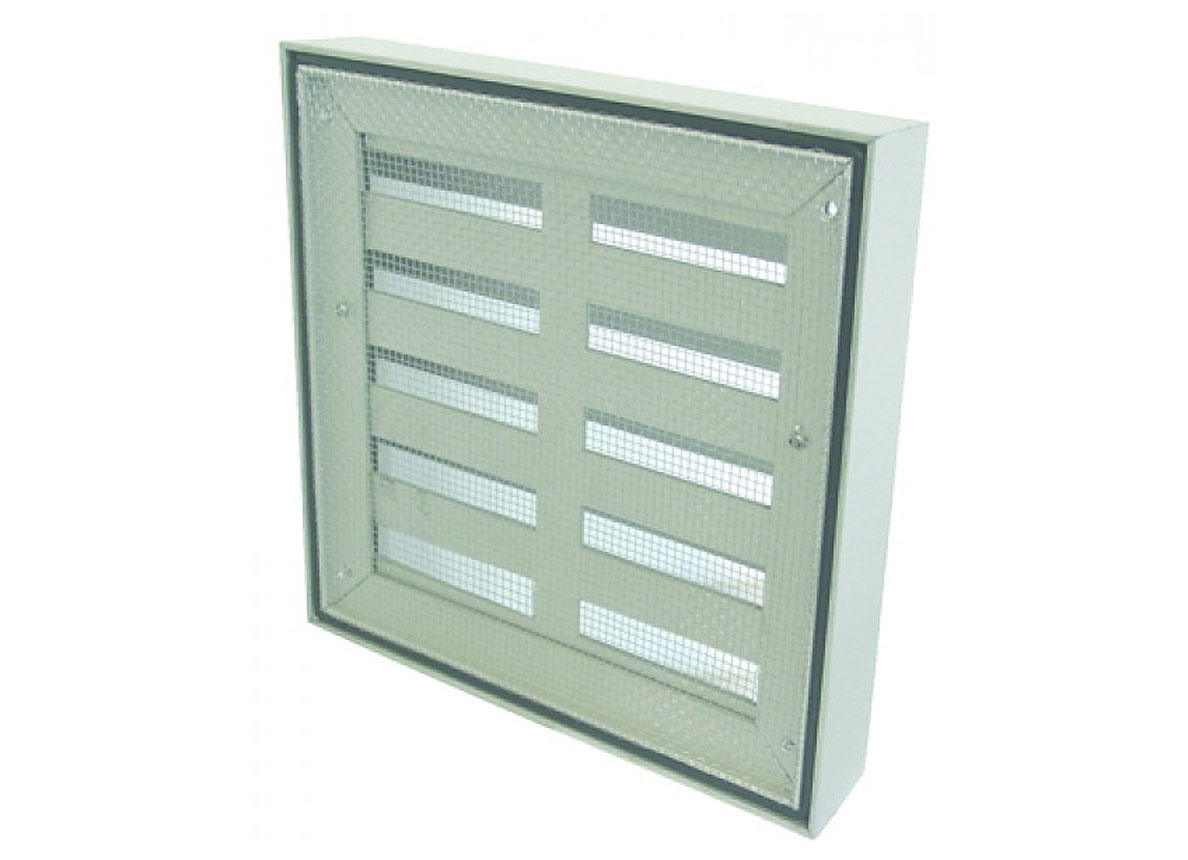 RENSON GRILLE EN APPLIQUE 431 ALU NATURE 165X165MM