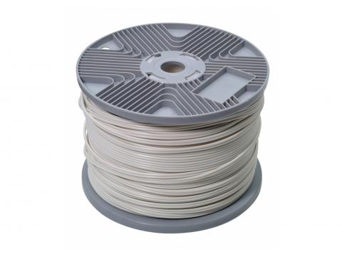 AUDIOKABEL 2X0.75 WIT 200M