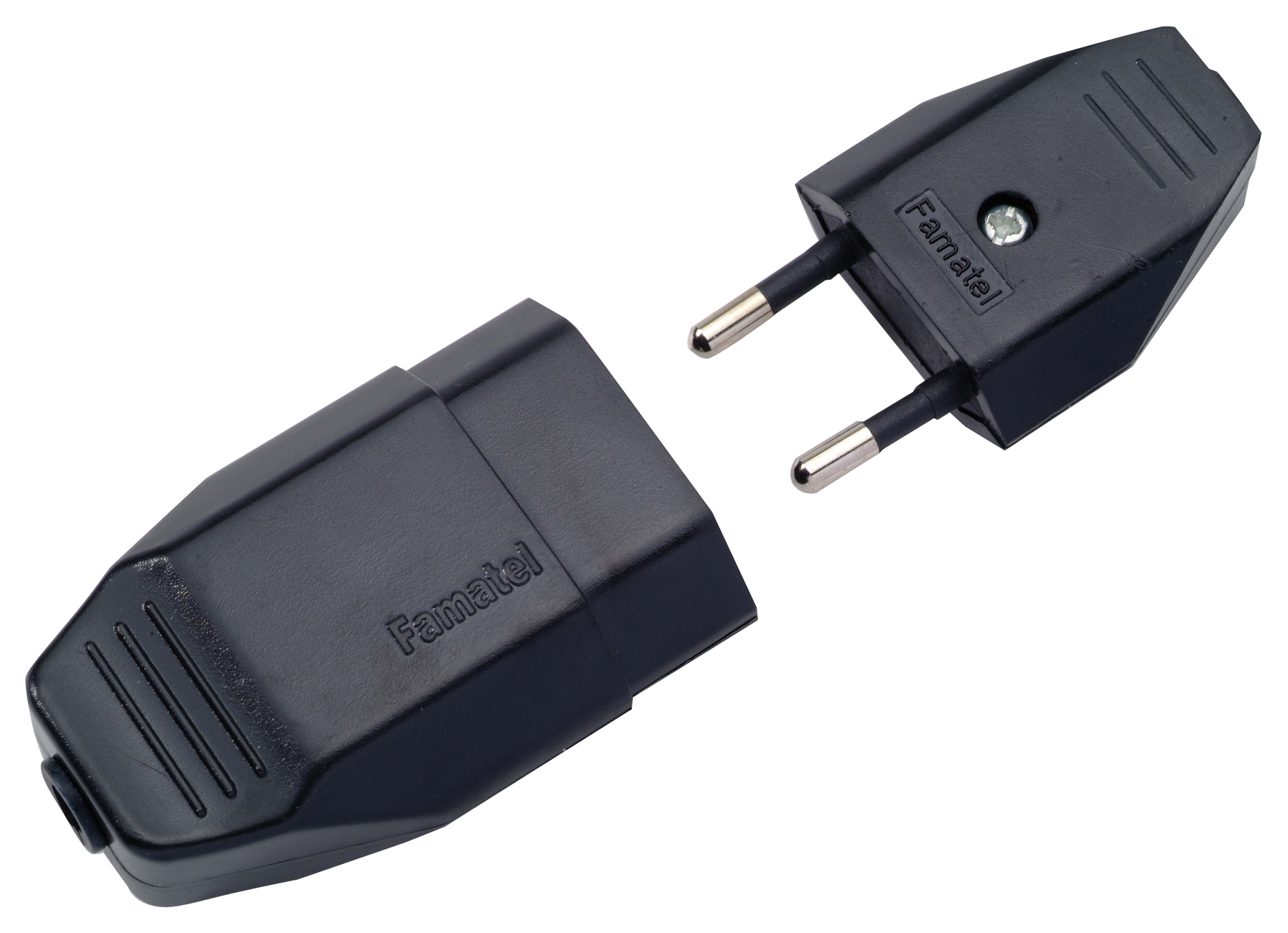 FICHE + FICHE FEMELLE 2,5A NOIR