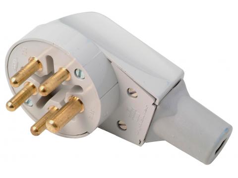FICHE 32A 3P+N+T GRIJS