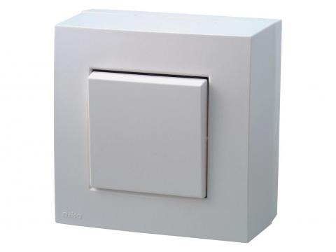 NIKO OPBOUWKIT TWEEPOLIGE SCHAKELAAR ORIGINAL WHITE