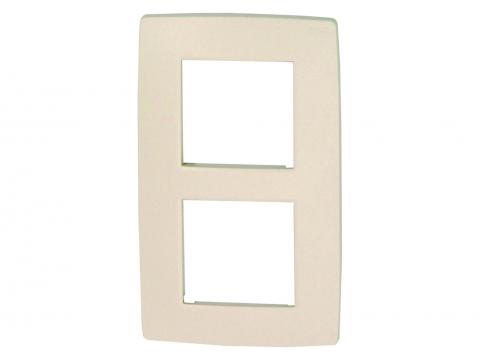 NIKO DUBBELE AFDEKPLAAT VERTICAAL ORIGINAL CREAM 10 STUKS