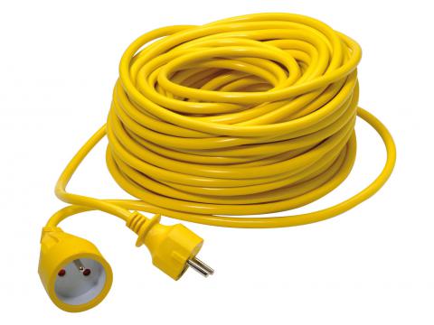RALLONGE 3G1.5 PVC 30M JAUNE