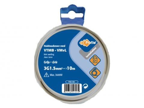 CABLE VTMB 3G1.5 GRIS 10M BLISTER