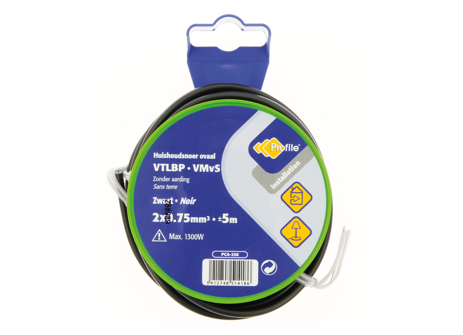 CABLE VTLBP 2X0.75  BLISTER