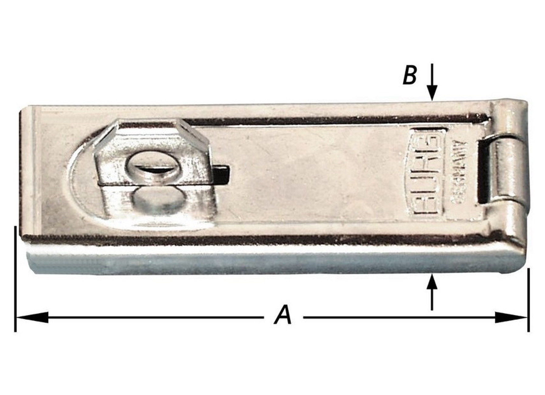 PORTE-CADENAS POUR COFFRE ZINGUE 60MM