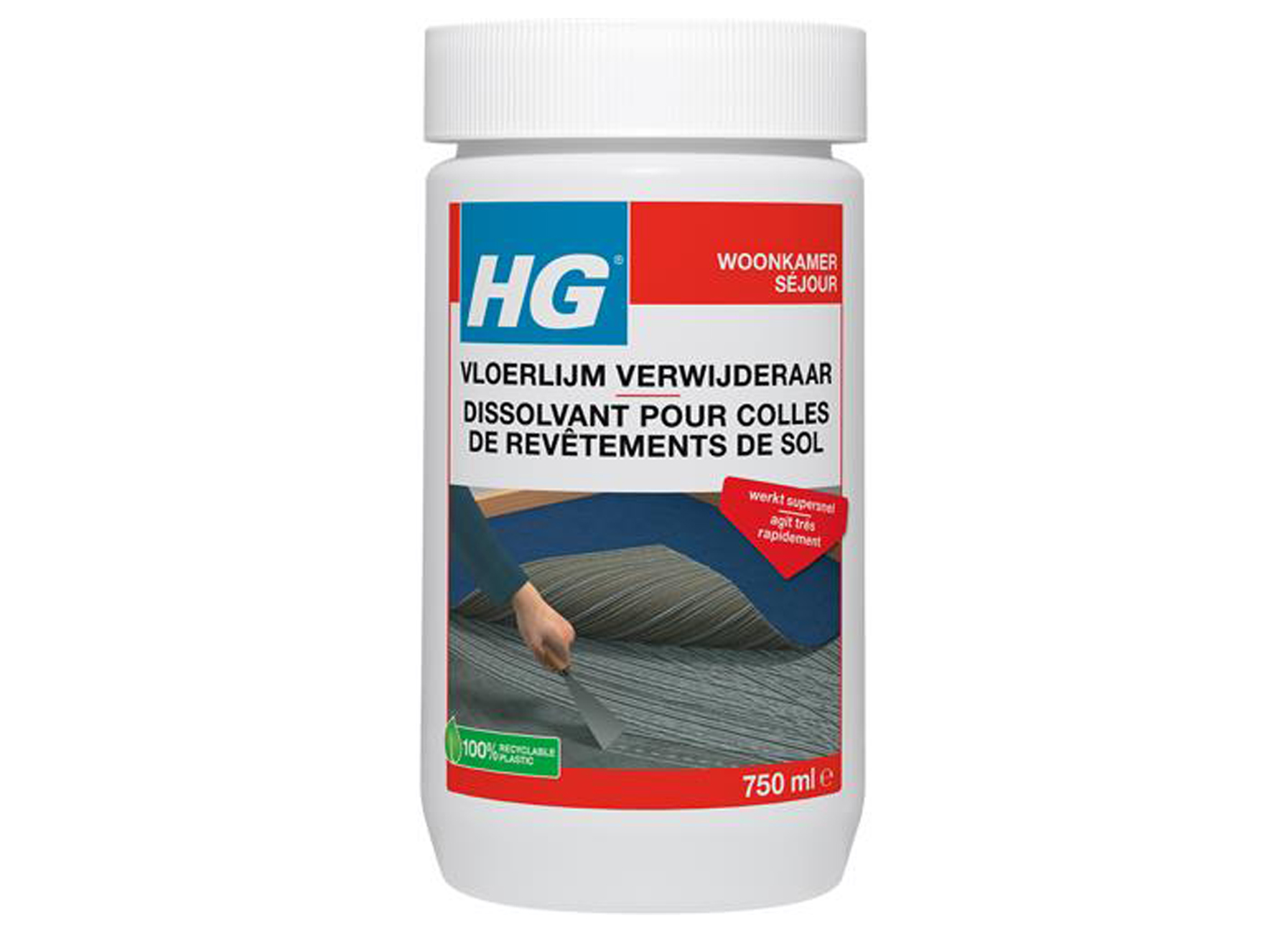 HG VLOERLIJMVERWIJDERAAR EXTRA STERK 750ML