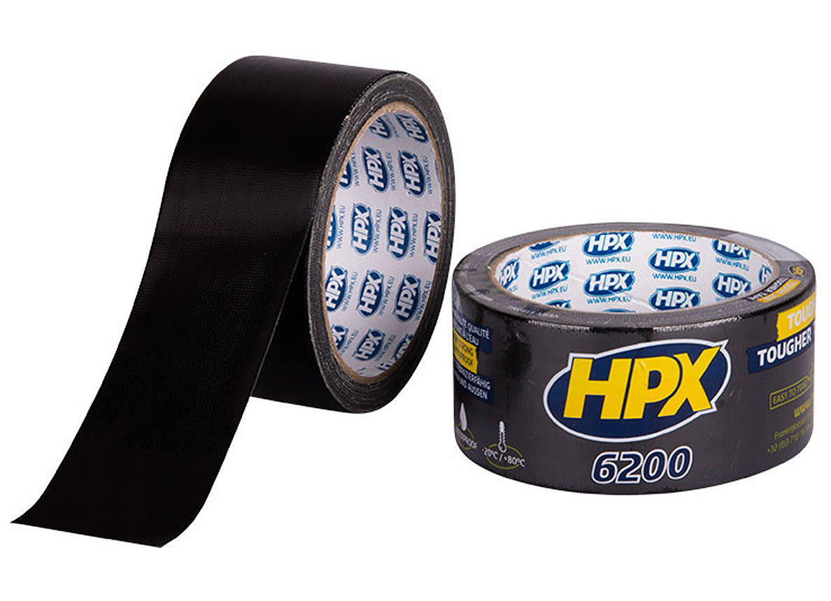 HPX PANTSERTAPE ZWART 48MMX50M