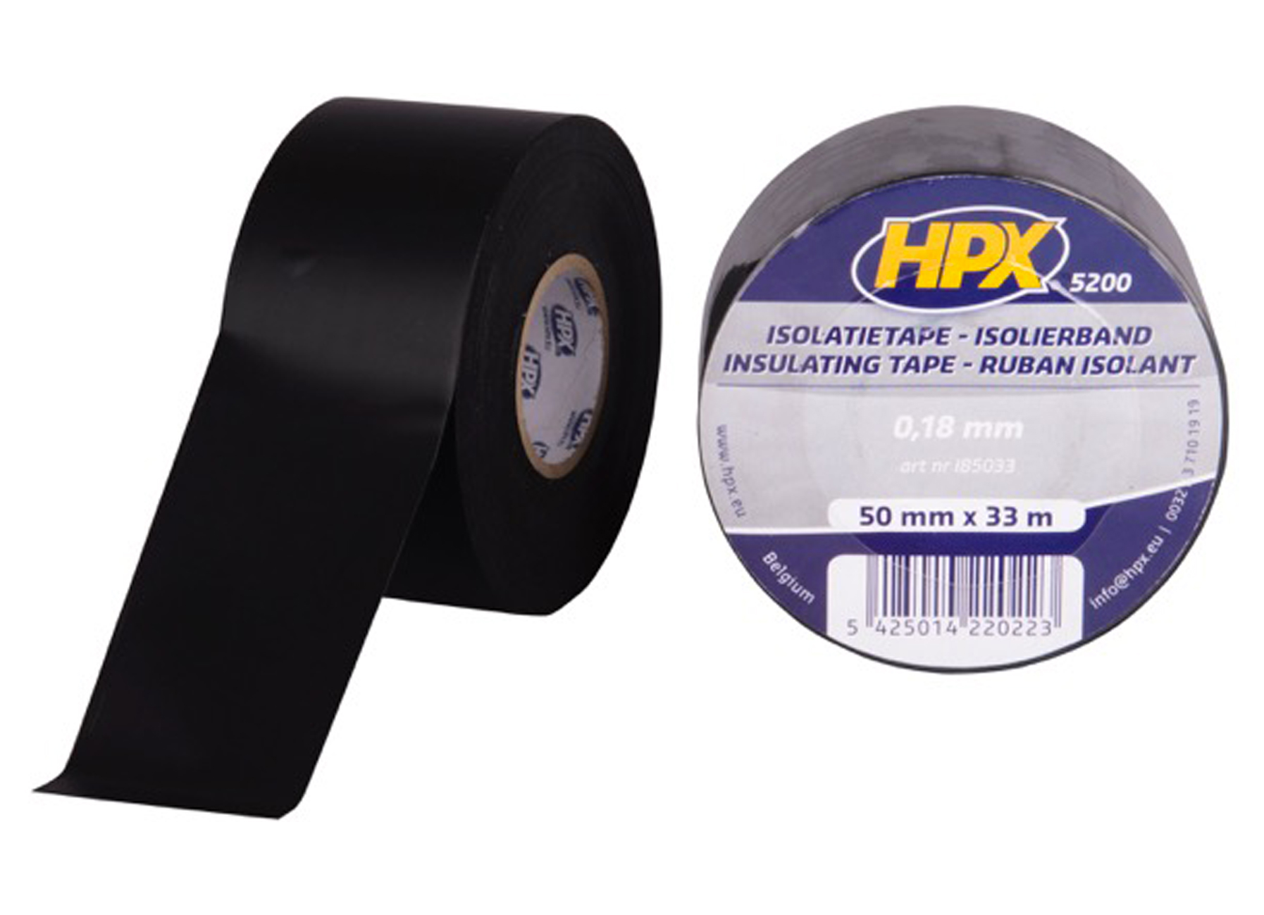 HPX ISOLATIETAPE ZWART 50MM X 33M